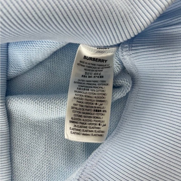 Burberry Logo Print Long Sleeve Sweatshirt S Size - Picture 3 of 3